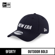 New Era 9FORTY Unstructured Outdoor Bold Black Adjustable Cap