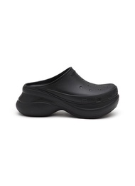 BALENCIAGA X CROCS PLATFORM RUBBER MULES