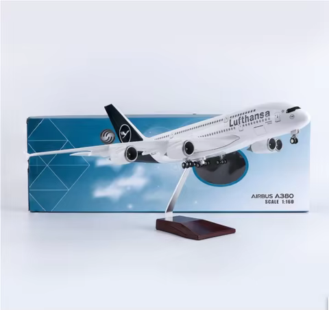 New Lufthansa Model Plane Airbus 380 A380 Plane Model 1/160 Scale Aircraft Children Toys Games Aerop