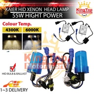 HID Xenon Replacement Bulb 55W H1 H3 H4 H7 H8 H11 9005 9006 HID Headlamp Headlight (2 PCS) + 55W Fas