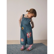 NEXT Mid Bluee Be*e Emberllished Dungaree