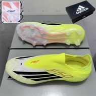 F50 Elite laceless FG Anti slip and Wear resistant Football Shoes+Shoe Box Size: 39-45