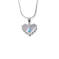 LS สร้อยคอผู้หญิง สร้อยคอลูกปัดสีน้ำเงิน สร้อยคอรัก n2491