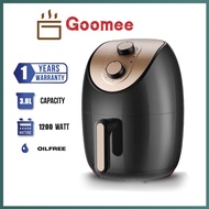 Goomee Air Fryer Air Fryer Oven Fryer Kitchen Aid Electric Air Fryer Timer Oven Cooker Non-Stick Fry Roast (3.8L)