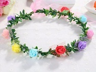 BANDO MAHKOTA BUNGA ANAK PEREMPUAN- HIASA KEPALA WANITA MAHKOTA BUNGA - FLOWER CROWN