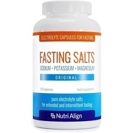 Nutri-Align Fasting Salts Fasting Electrolytes, 120 Capsules | Pure Electrolyte Capsules for Fasting