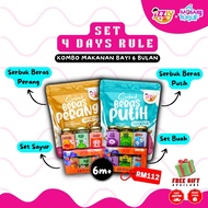 π Kombo Izzly Baby Food Makanan Bayi 6 Bulan Month Bubur Porridge Oat Barli Puri Puree Serbuk Perasa