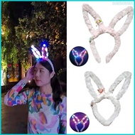Nan Light Up Easter Headband Led Bunny Headband Glowing Plush Bunny Headband Led Rabbit Headband Lum