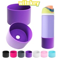 WITAKEY Cup Protective Sleeve, Water Bottle Bottom Cover Anti-Slip Silicone Cup Protective Sleeve Cushion, Durable Water Bottle Boot Bottom Bumper for Owala 24oz For Owala 24oz