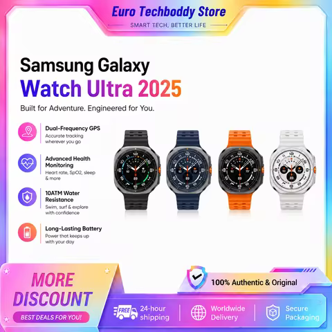 Samsung Galaxy Watch Ultra 2025 Lte Smartwatch, 1.5" Super Amoled Display, Exynos W1000 3Nm Chip, 2G