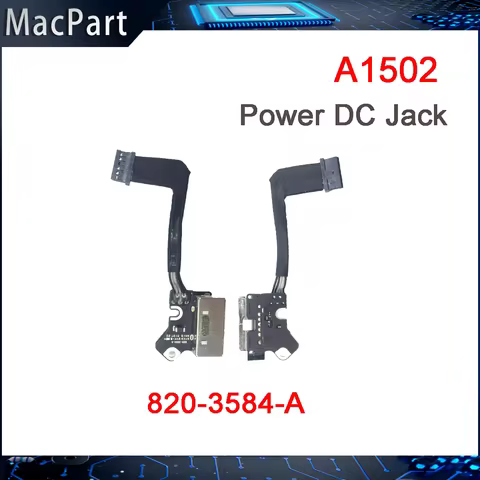 Original Charging Port DC Power Jack Board 820-3584-A For Macbook Pro 13" A1502 2012 2013 2014 2015 