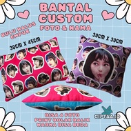 Custom Photo Pillow Face Photo Name Soft Fur Fabric - Face Pattern Pillow Customised Pillow