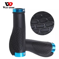 WEST BIKING Bicycle Handlebar Grips Non-slip Damping Rubber MTB Road Bike Handle Grip Comfortable and soft Mountain Road Bike Cycling Grips