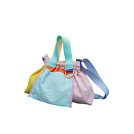 Fashionable Color Block Simple Foldable Dumpling Bag for Women beyond the Vines Modern Neutral Style