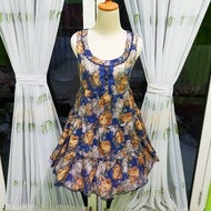 Axes Femme Floral Blue Dress