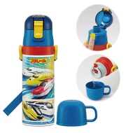 Skater Kids Stainless Steel Water Bottle 2way 470ml Direct Drink 430ml Cup Drink Plarail Child-Frien