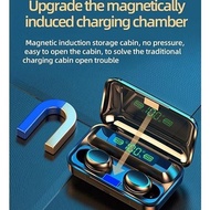 Practical Bluetooth Headset Bass Hifi Stereo Sound With Powerbank F9-5 Tws Noise Reduction Earphone 