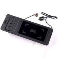 For Ford F150 F-150 2015-2021 Car Phone Holder Accessories Mobile Phone 15W QI Wireless Charger to C