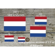 Waterproof Vinyl Glossy 🇳🇱 Holland 🇳🇱 National Flag Sticker (Free Singpost Mailing) + FOC SG Mini Fl
