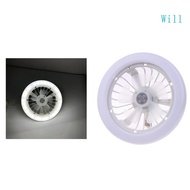Will LED Ceiling Fans Lamps 30W Indoor Pendant Light E27 Bulb Kitchen Dining Room Fan