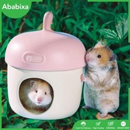 [Ababixa] Hamster House Hideout Cage Accessories Hut Bathhouse Small Animal Hamster House Bed Cave for Hamster Hedgehog Gerbil
