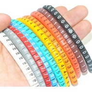 Cable Marker Wire Label EC-0 EC-1 EC-2 EC-3 500pcs Mark Number Wire 0 to 9 Colored 0.75-6 sqmm insul