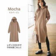 🇯🇵Ctrl+C+atm 純棉🐑刷毛側拉鍊連身長裙👗