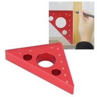 Tbest Carpentry S Aluminum Alloy Angular Ruler Thic Height DIY Woodworking u Tool