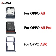 Sim Card Slot Reader Adapter For OPPO A3 A3X A3 Pro 4G 5G Sim Card Tray Holder Replacement Repair Pa