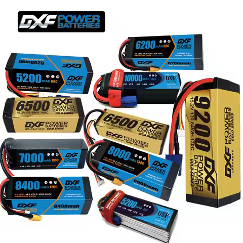 DXF Lipo Battery 2S 3S 4S 6S HV 3300mAh 4200mAh 5200mAh 6200mAh 6500mAh 7000mAh 8000mAh 8400mAh 9200