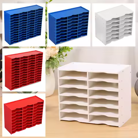 New Ink Pad Holder 12/24/48 Slots Space Saving Stamp Pad Storage Organizer Waterproof Ink Mat Storag