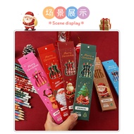 Christmas Pencil Cartoon Cute Pencil Box 6pcs with Eraser HB Pencil Christmas Gift