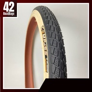 COMPASS 16x1.75 Bicycle Tire Cream Rim (47-305) Suitable For Classic Vintage And Style MAX 36 PSI.