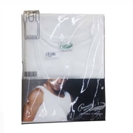 Plain White crocodile Singlet 808 AP Singlet Man