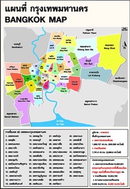 Educational Bangkok Map Poster for Kids - Learning & City Map Learning Toy