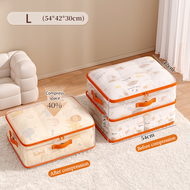 EUNICE Large Capacity Foldable Storage Bag Waterproof Transparent Clothes Storage Box Reusable Dust-
