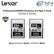 Lexar Professional SILVER CFexpress 4.0 Type A Card Memory Card 256GB & 512GB