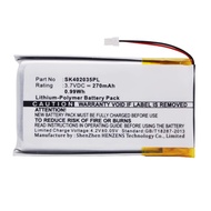 Synergy Digital Player Battery, Compatible with Sony NW-S705F Player, (Li-Pol, 3.7V, 270mAh) Ultra H