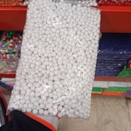 White Chalk Beads 1 Pound