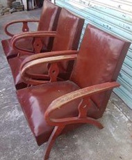 早期普普風沙發R字椅三張一起賣24000元