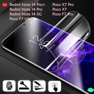 Xiaomi Poco X7 X7 Pro F7 Pro F7 Ultra Redmi Note 14 14 Pro Pro+ Hydrogel TPU Soft Screen Protector