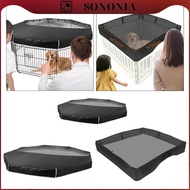 [SONONIA] Dog Playpen Canopy, Puppy Playpen Shade, Cover for Dogs with Adjustable Mesh
