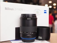 [ 蔡司 佳能 ] Zeiss Milvus 100mm F2 2/100M for Canon EF Mount 單反鏡頭 手動對焦