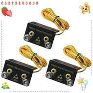 CLEVERHD Ground Cord Bench Mounted, L Shaped 1.8M Length Cord ESD Wrist Strap, Premium Dual Bench Gr