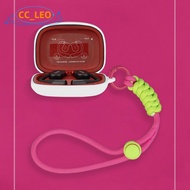 For Cleer ARC 3 ANC Case Nylon Strap Lanyard Pendant Cleer ARC 3 Silicone Soft Case Protective Sleev