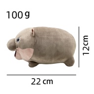 Cute pygmy hippo Moo Deng plush toy hippo plush toy stuffed toy Christmas gift room decoration child