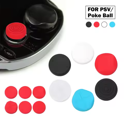 6Pcs Silicone Thumbstick Grip Cap Joystick Analog Protective Cover Case For Sony PlayStation Psvita 