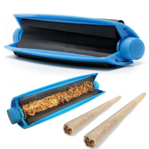 Portable Manual Cigarette Rolling Machine Quick Tobacco Maker Equipment Plastic Winder Raw Grass Her