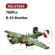 ✨B-24 Bomber Military Building Blocks 788 Pcs JIE STAR Plane Bricks Toy Set