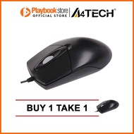 A4Tech OP-720 Optical USB Mouse (Black) - Buy 1 Take